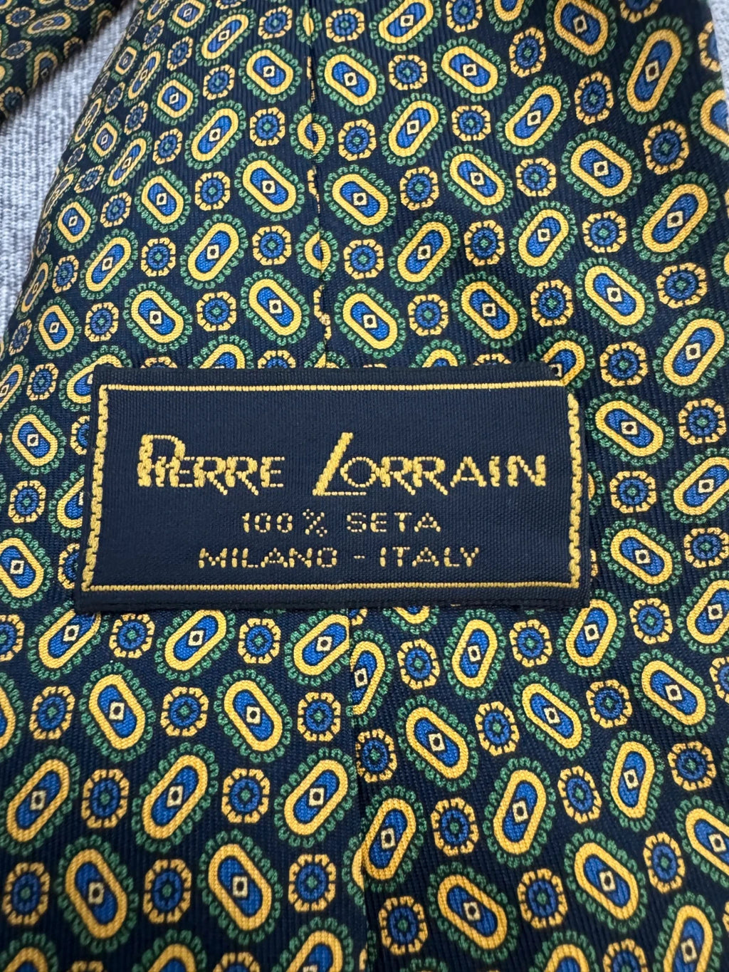 Cravatta Pierre Lorrain 100% Seta Vintage Fantasia Made in Italy (CR007)