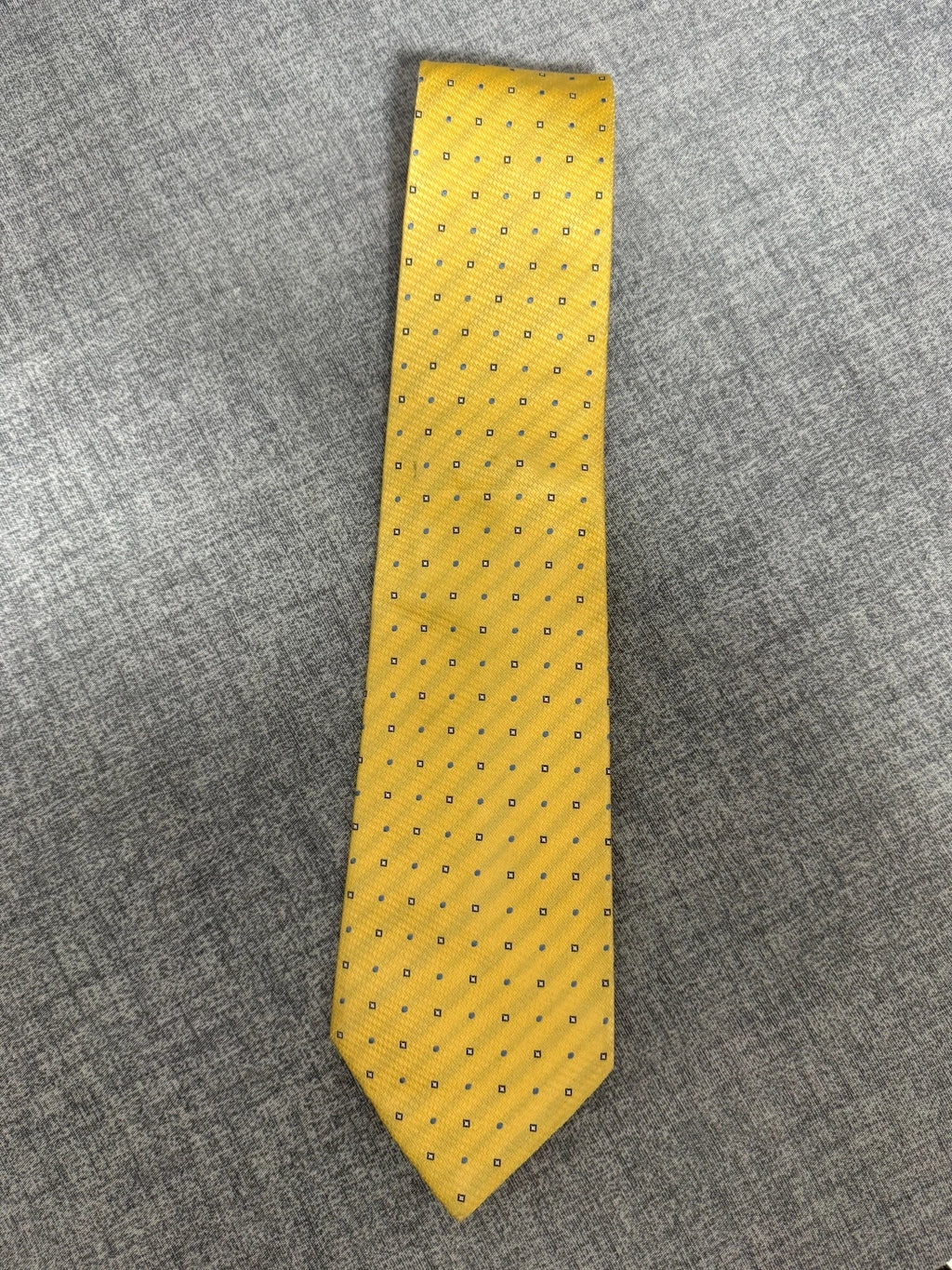Cravatta Andrew’s Ties Gialla Fantasia Micro Pois Made in Italy (CR011)