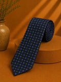 Cravatta Holliday & Brown London Blu Pois Viola Verde Made England (CR014)