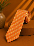 Cravatta Zodi Andrew’s Ties Arancione Quadri 100% Seta Made Italy (CR015)
