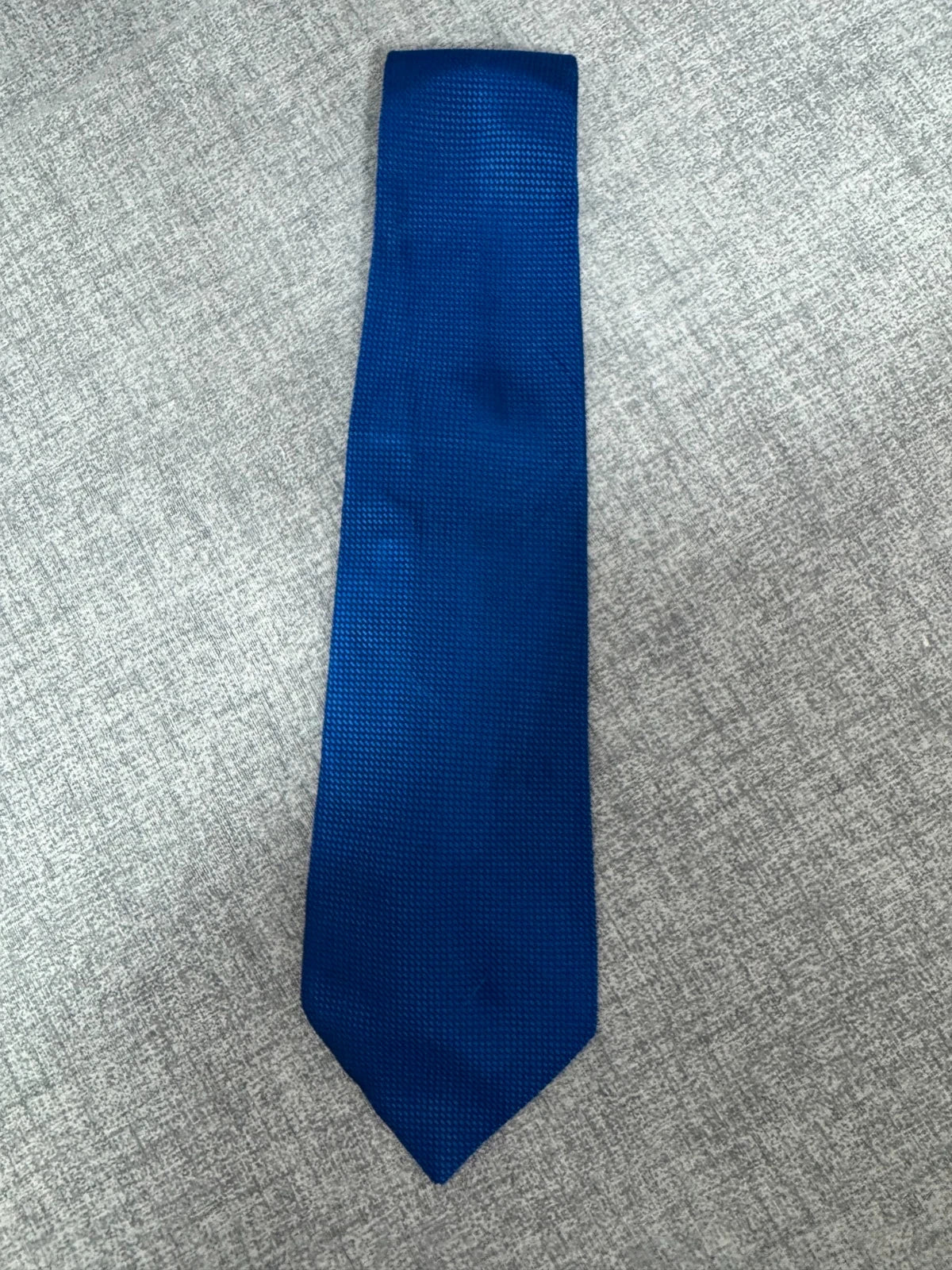 Cravatta Romolo e Remo Blu Elettrico 100% Seta Made in Italy Vintage (CR025)