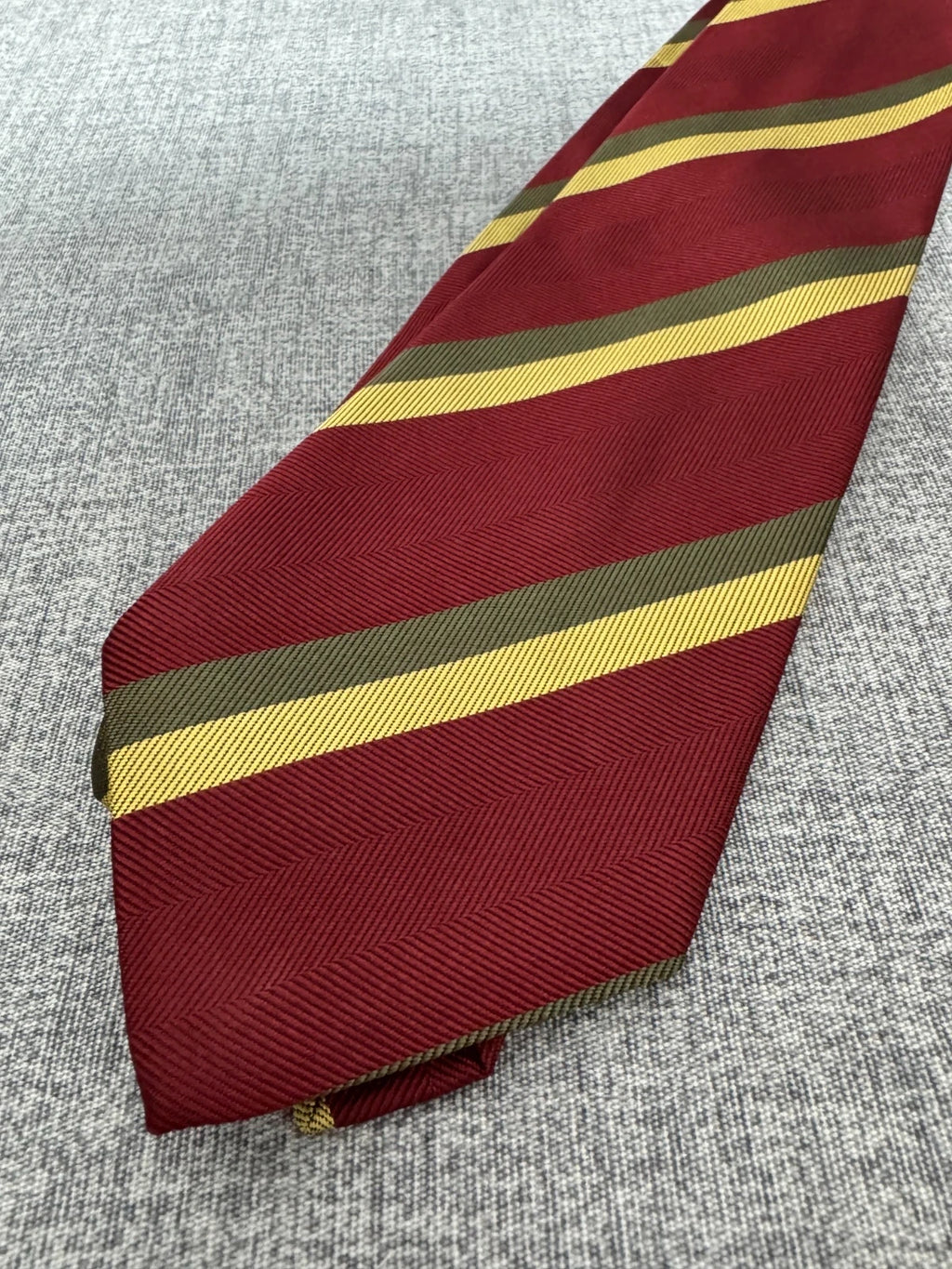 Cravatta Sartoria Italiana Blu Righe Argento 100% Seta Made Italy (CR028)