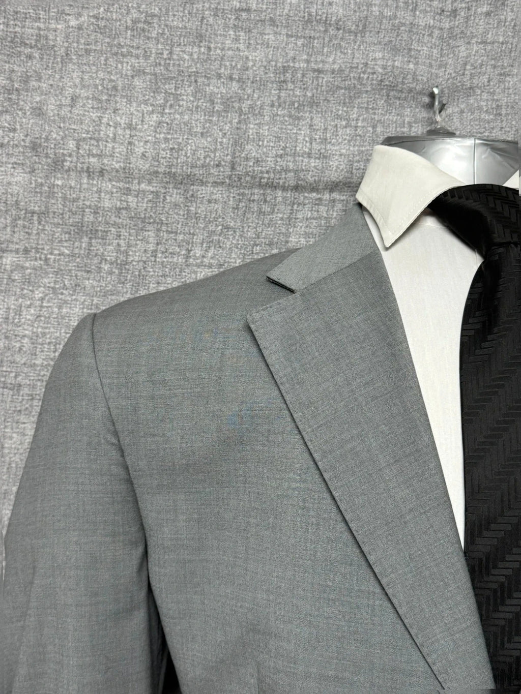 Abito Uomo TG 56 Grigio Chiaro Lana Elegante Cerimonia business (AP72)