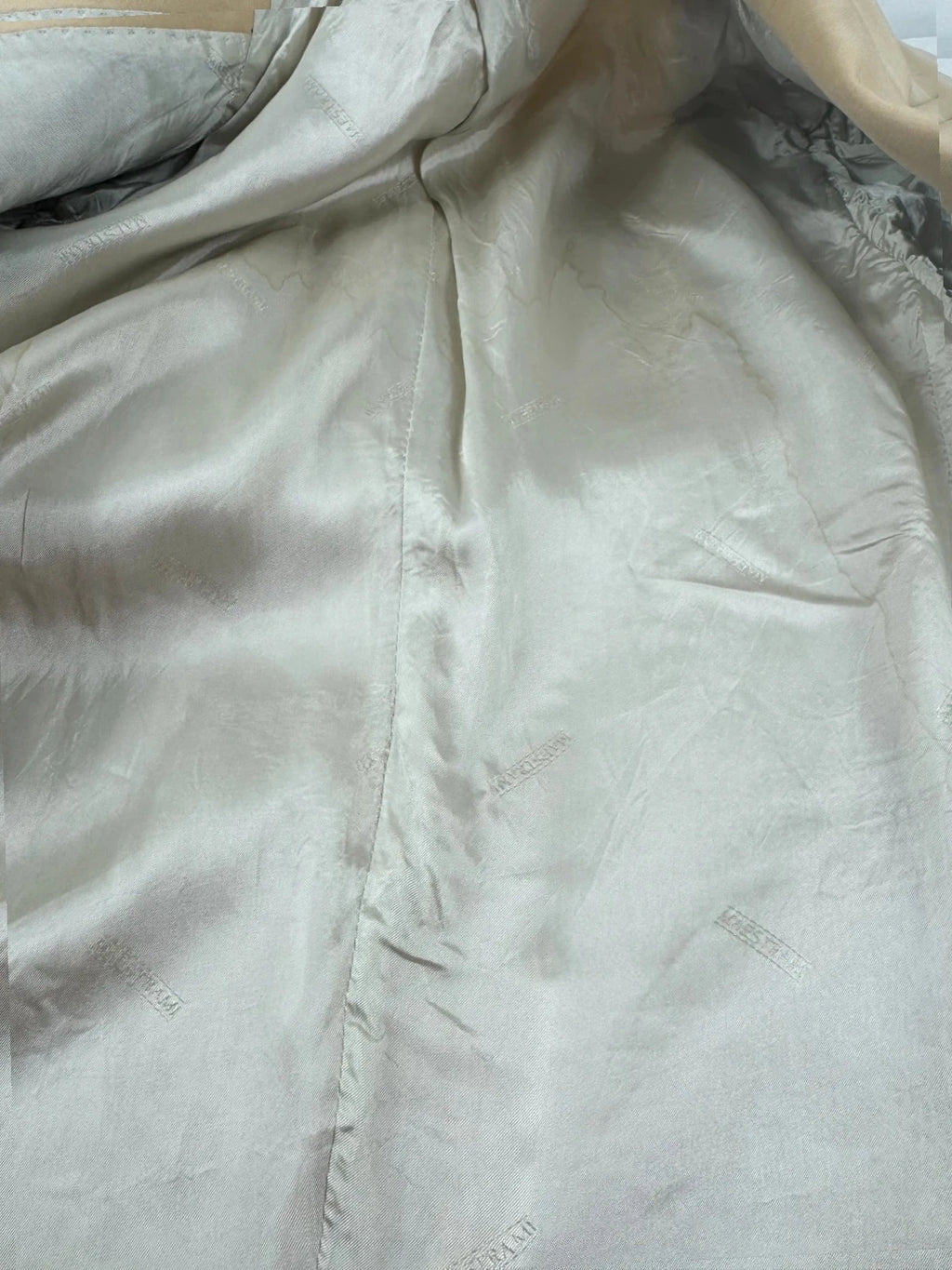 Completo Uomo beige Elegante Mestrami Made in italy Taglia 46 Lana seta (AP52)