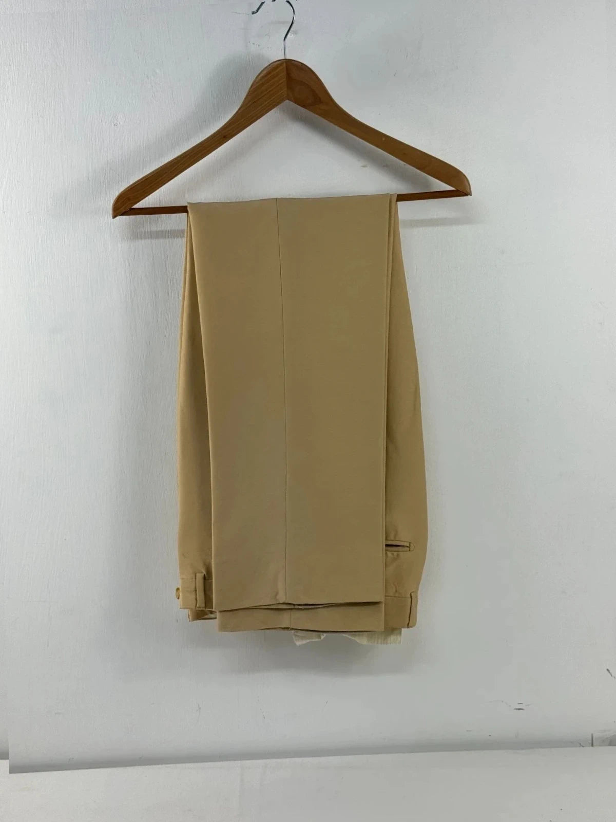 Completo Uomo beige Elegante Mestrami Made in italy Taglia 46 Lana seta (AP52)
