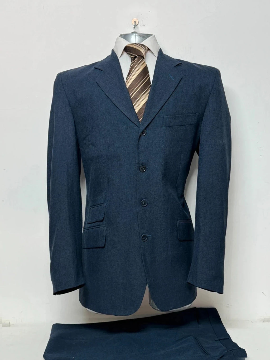 Completo Uomo Blu principe Elegante Classico Taglia 50 (AP66)