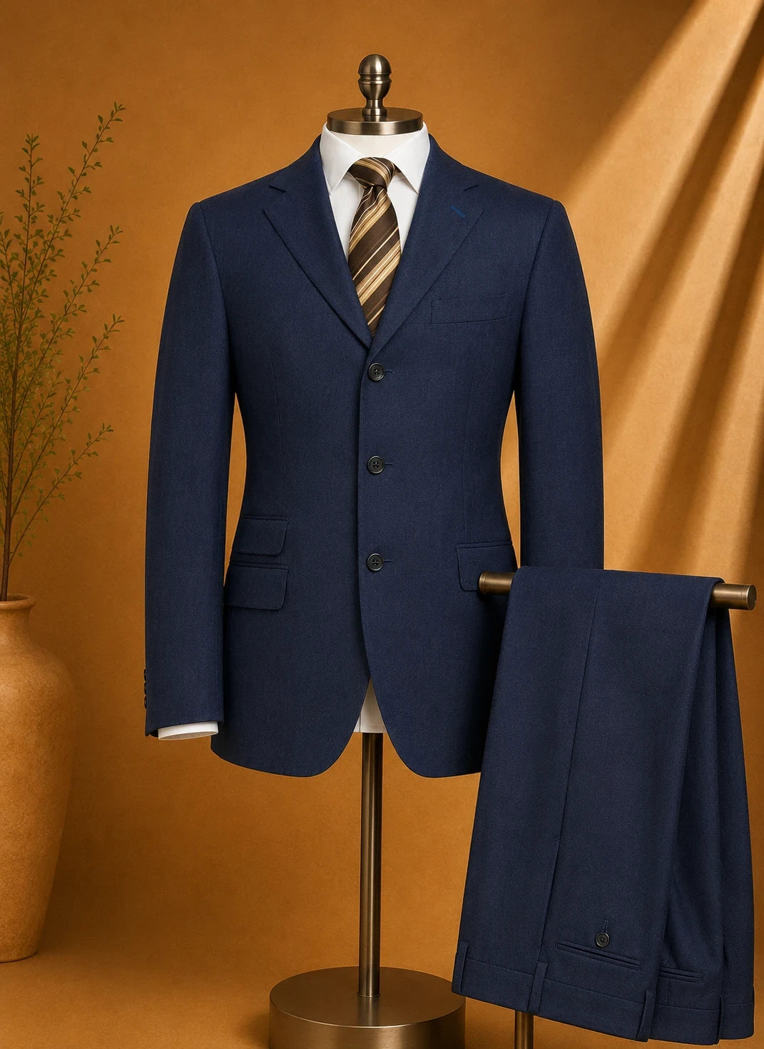 Completo Uomo Blu principe Elegante Classico Taglia 50 (AP66)