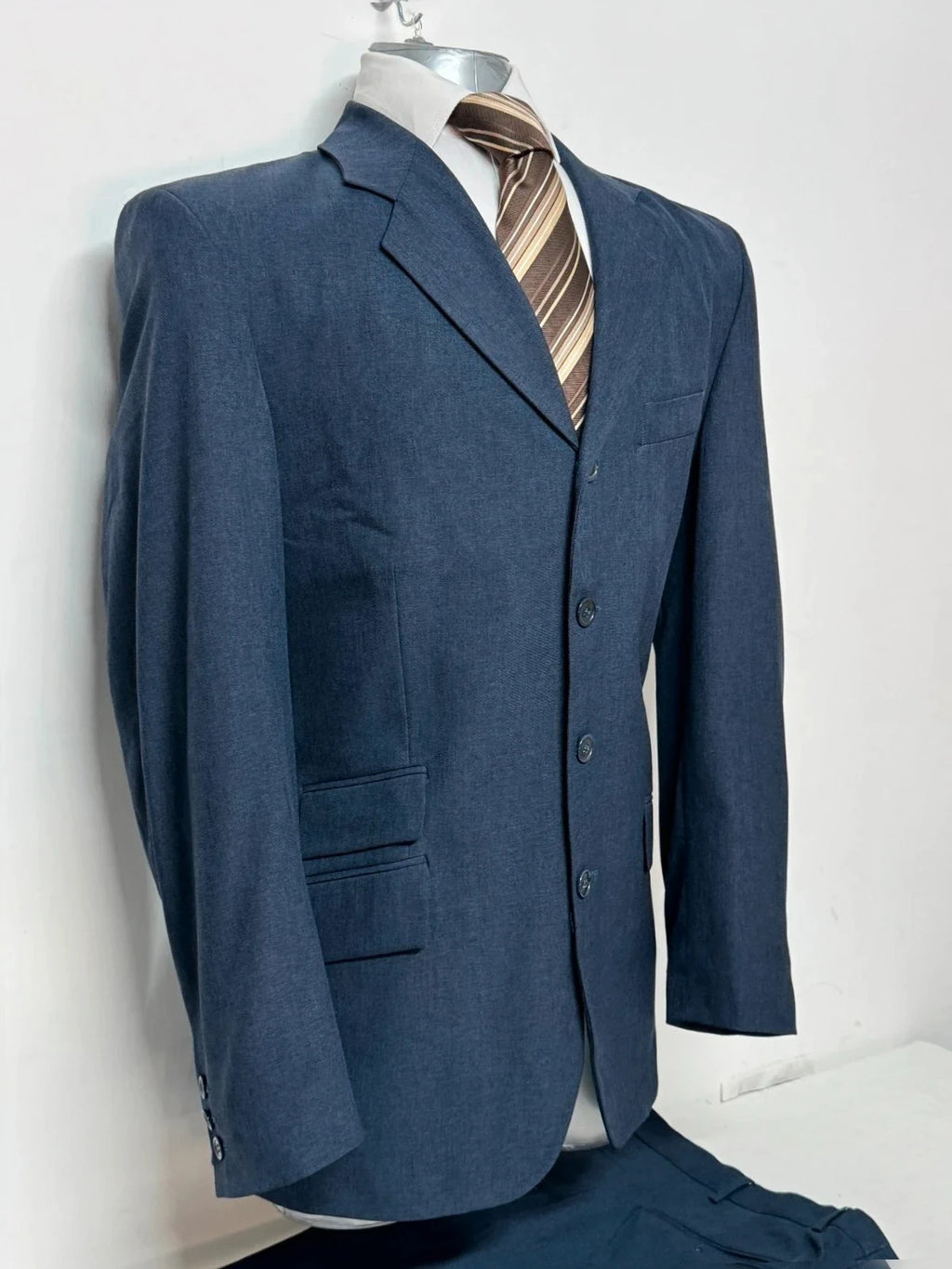 Completo Uomo Blu principe Elegante Classico Taglia 50 (AP66)