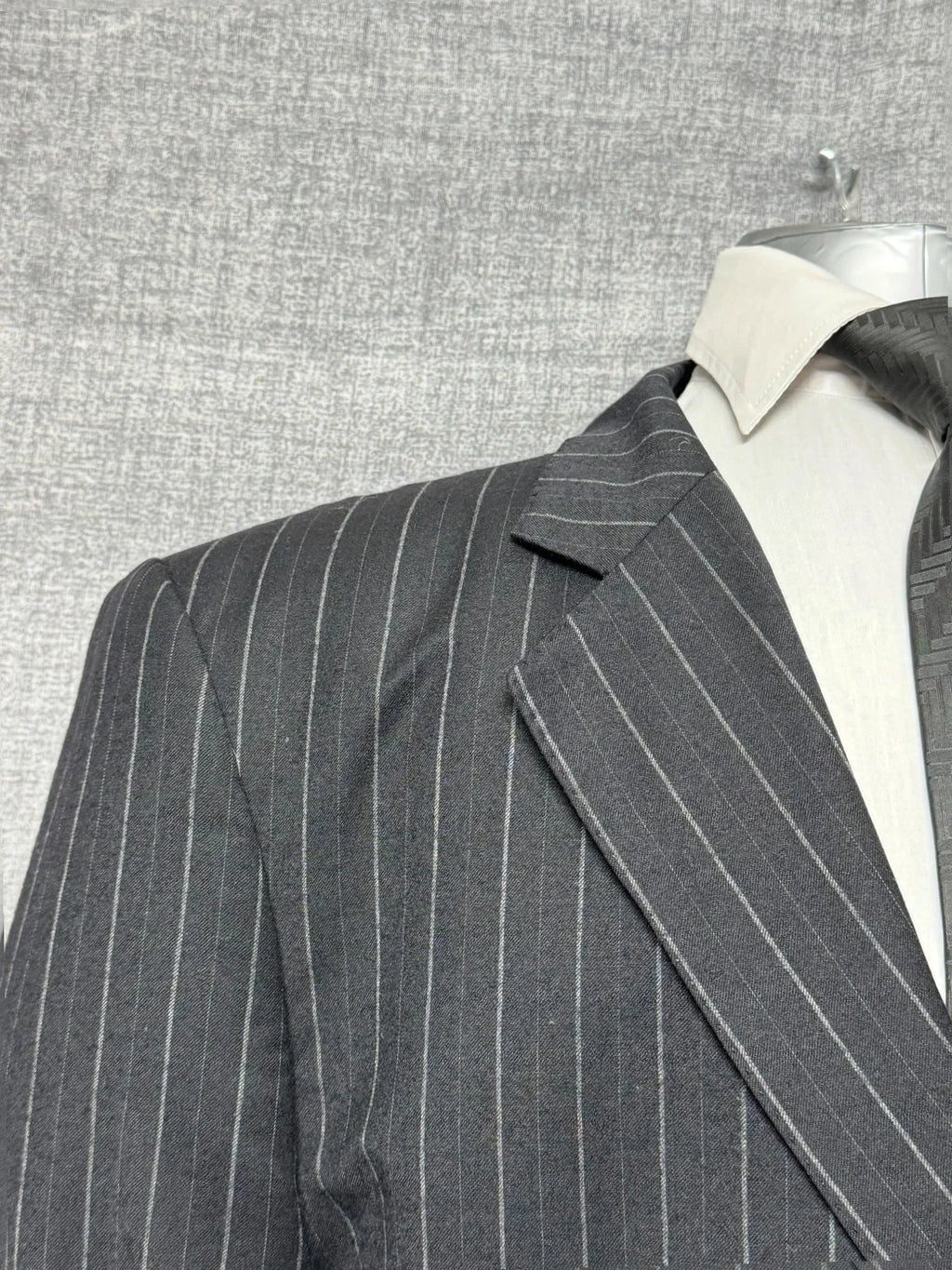 Completo Uomo gessato Nero ZARA – Lana & Cashmere – TG 56 (AP75)