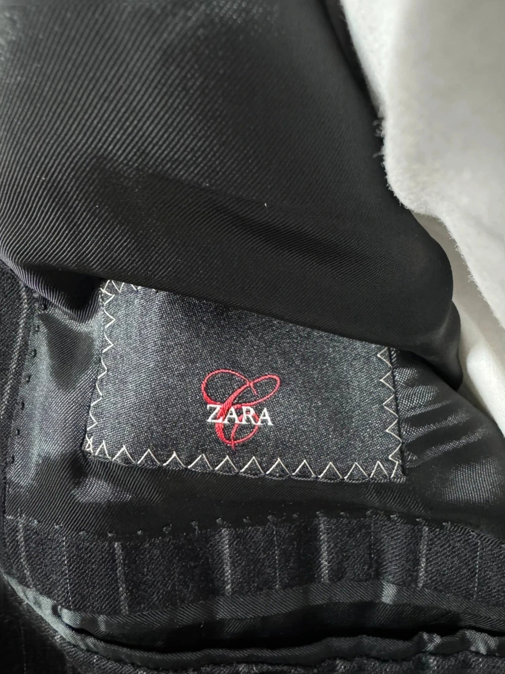 Completo Uomo gessato Nero ZARA – Lana & Cashmere – TG 56 (AP75)