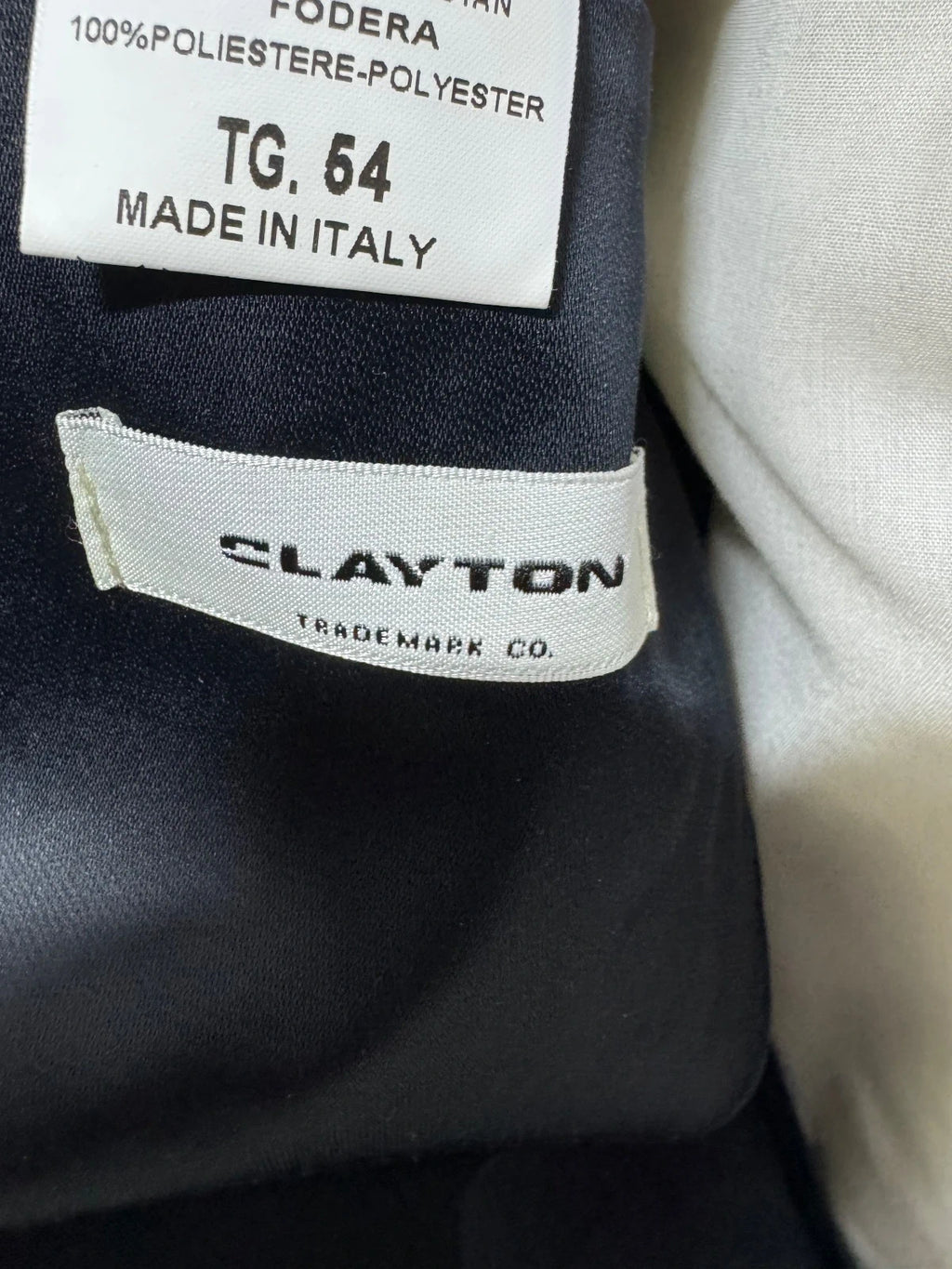 Abito Uomo Clayton Blu Notte Elegante Made in Italy Taglia 54 (MA22)