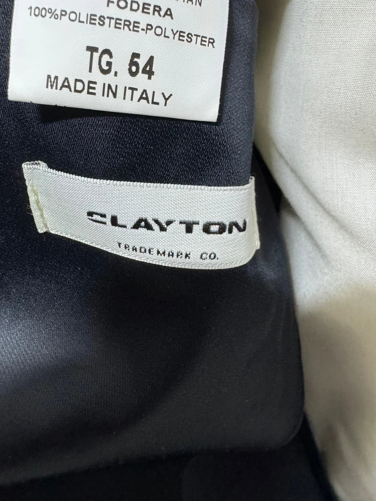 Abito Uomo Clayton Blu Notte Elegante Made in Italy Taglia 54 (MA22)