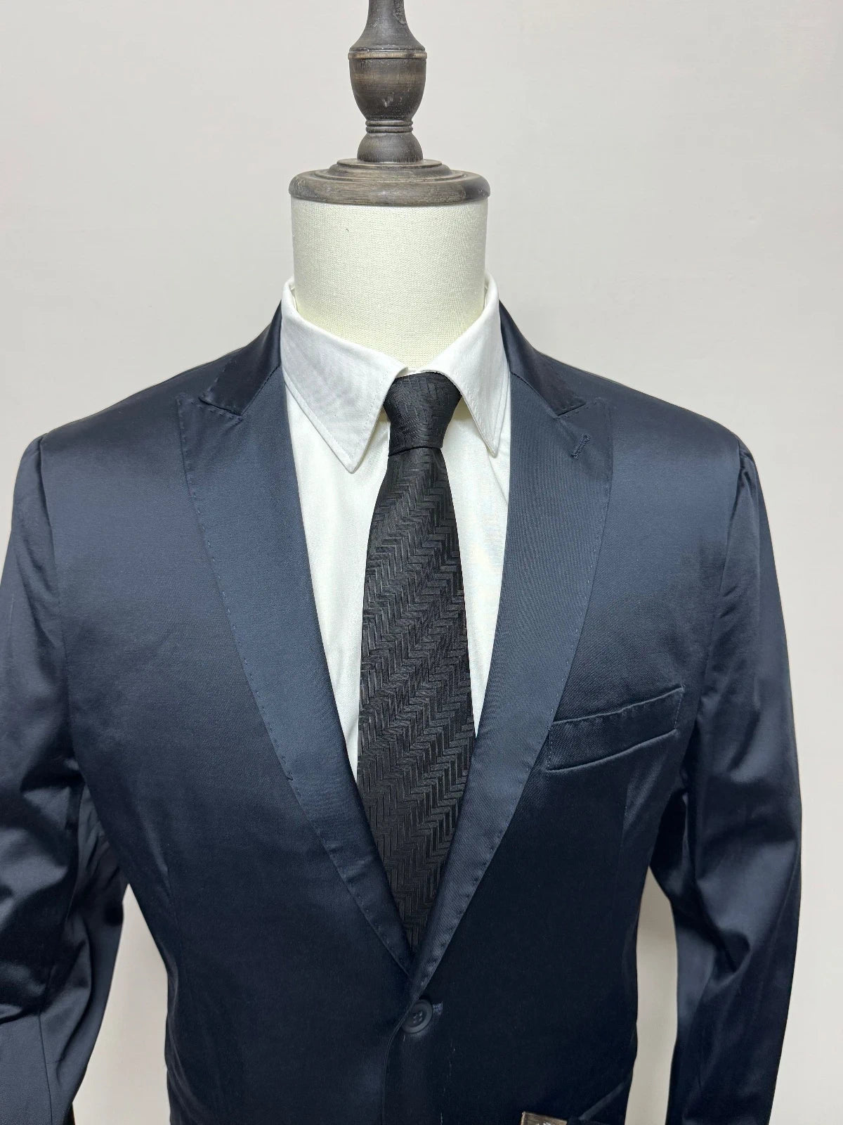 Abito Uomo Clayton Blu Notte Elegante Made in Italy Taglia 54 (MA22)