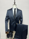 Abito Uomo Clayton Blu Notte Elegante Made in Italy Taglia 54 (MA22)