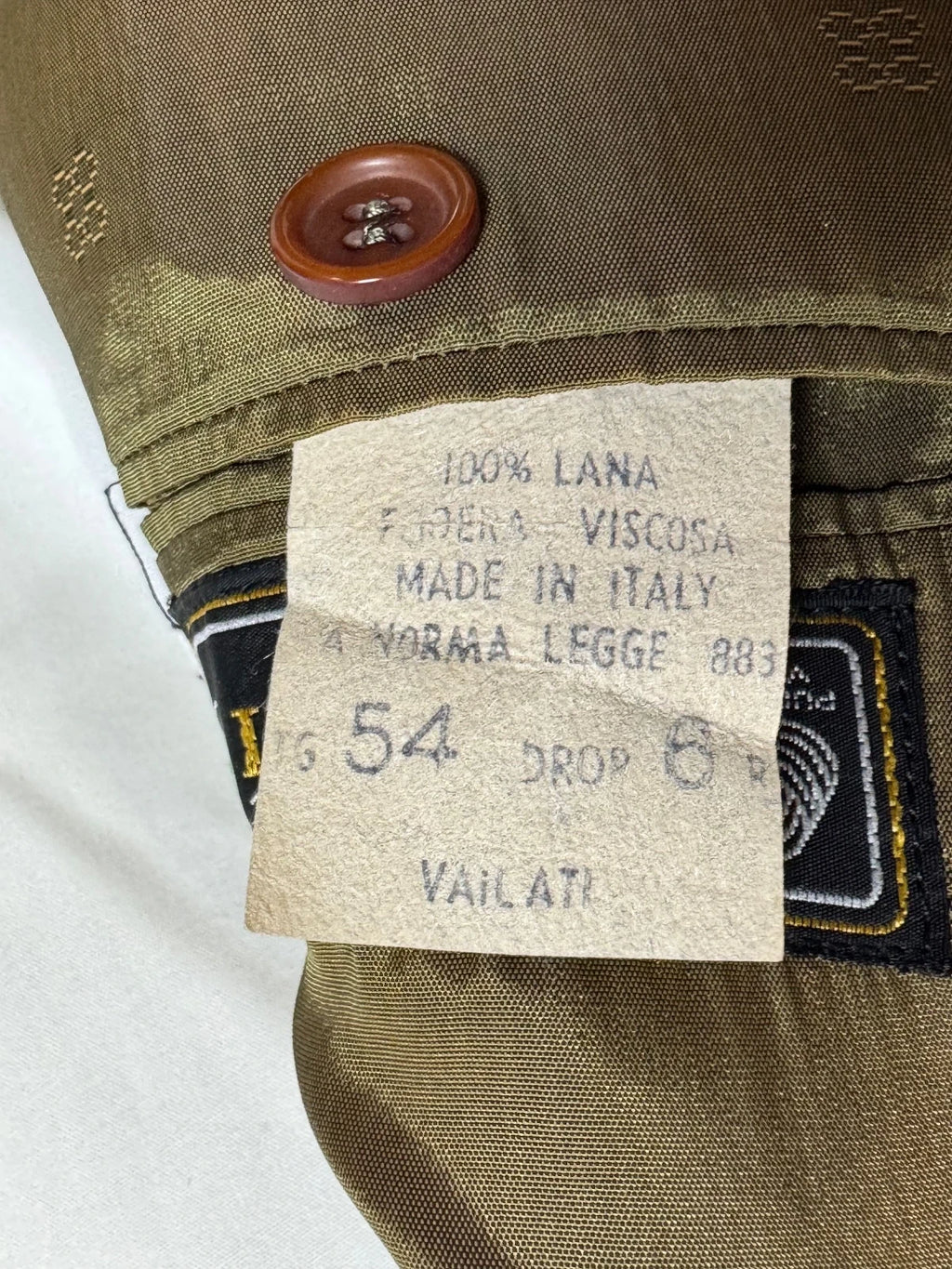 Abito Uomo Vailati Lana Vergine Made in Italy Taglia 54 (MA24)