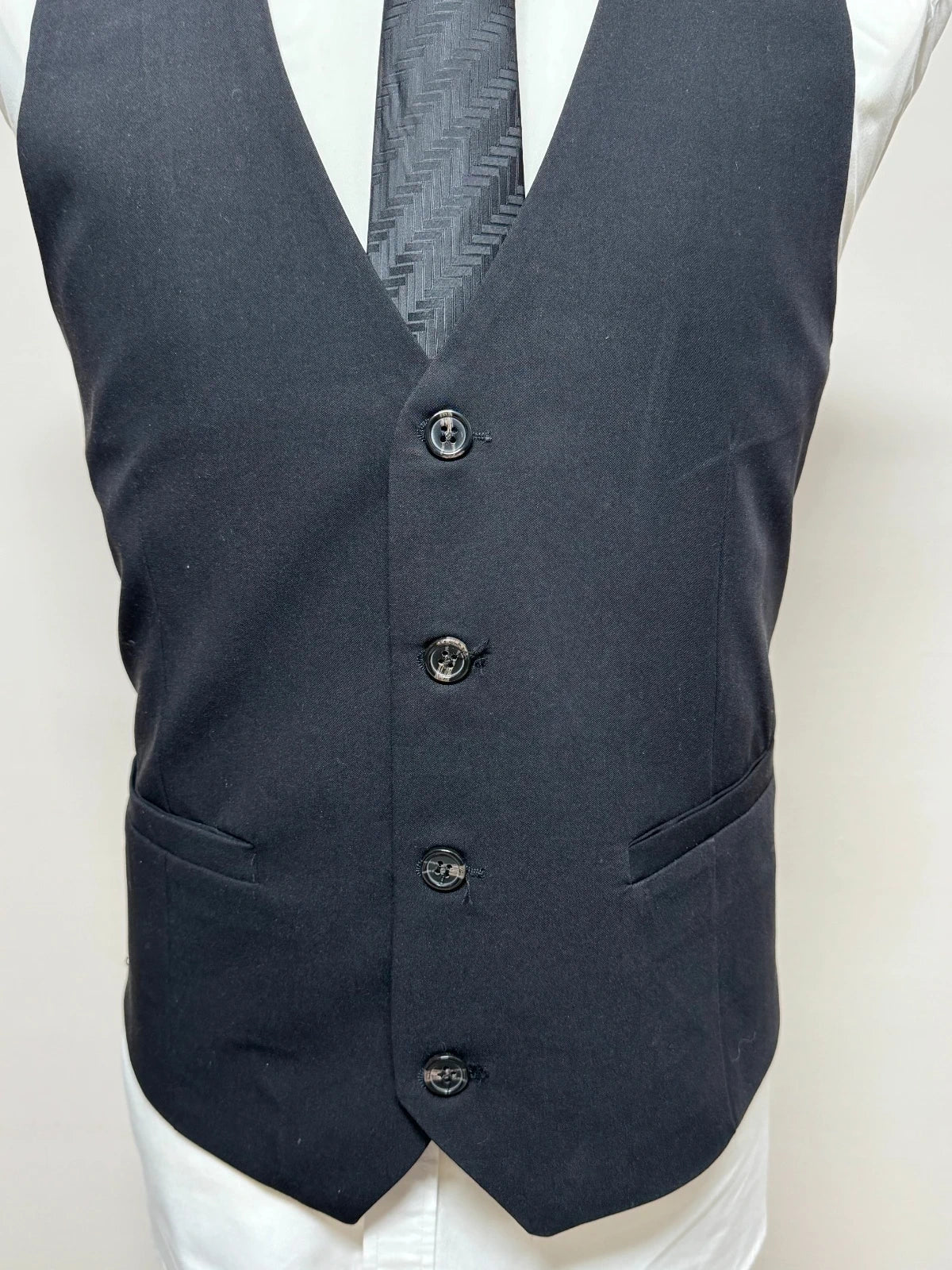 Gilet Uomo Red Jack Nero Elegante Tg L Nuovo Cerimonia (MP17)