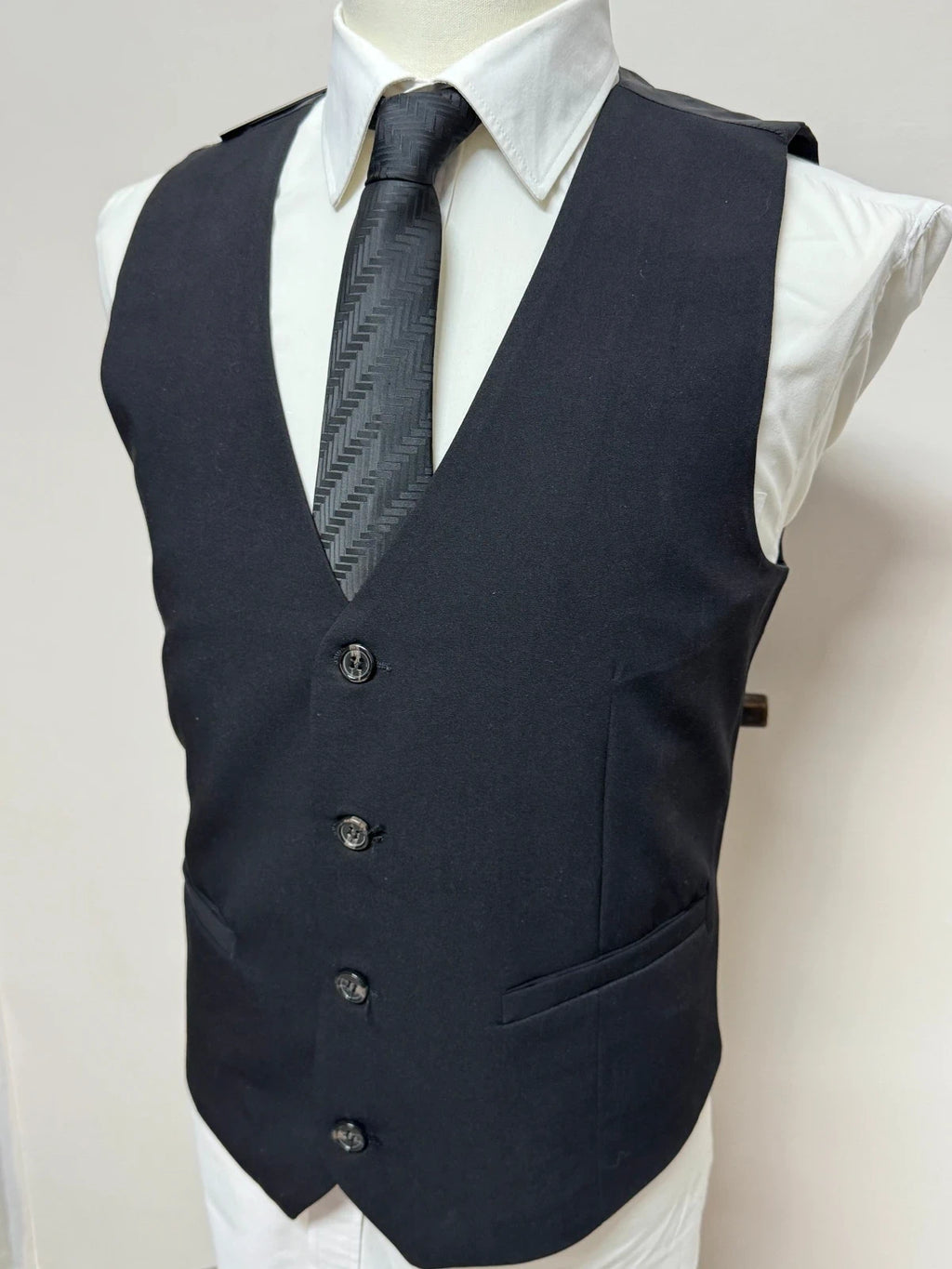 Gilet Uomo Red Jack Nero Elegante Tg L Nuovo Cerimonia (MP17)