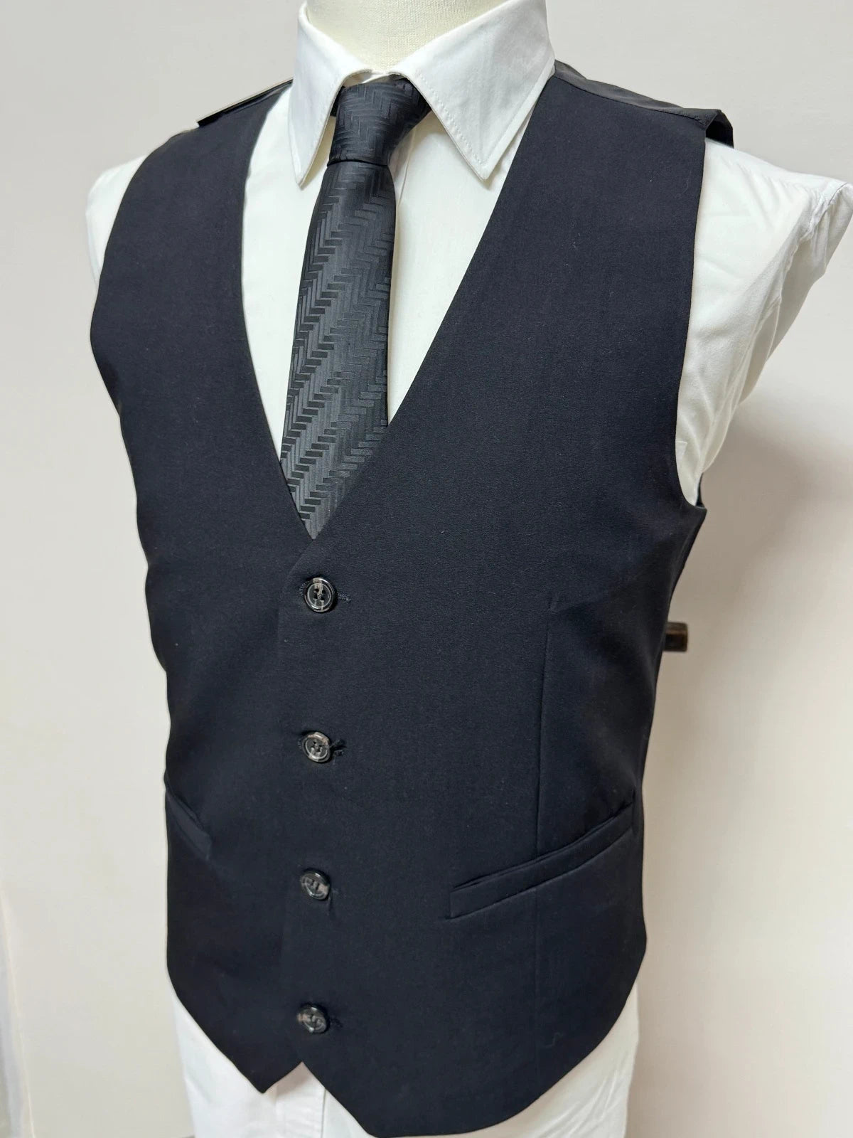 Gilet Uomo Red Jack Nero Elegante Tg L Nuovo Cerimonia (MP17)