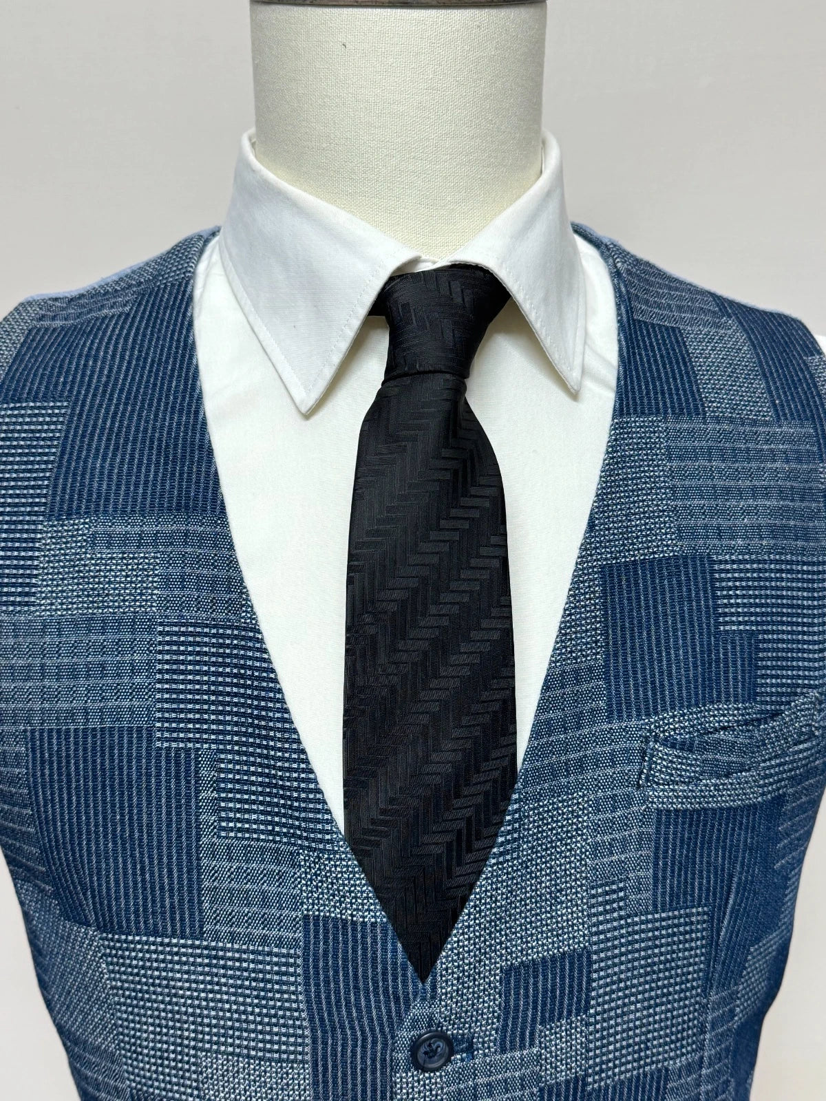Titolo: Gilet Uomo Y.TWO Premium Blu Fantasia Patchwork Tg XL Elegante (MP18)