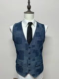 Titolo: Gilet Uomo Y.TWO Premium Blu Fantasia Patchwork Tg XL Elegante (MP18)