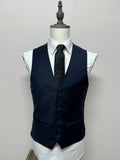 Gilet Uomo Elegante Blu Navy Tg 48 Slim Cerimonia Matrimonio (MP20)