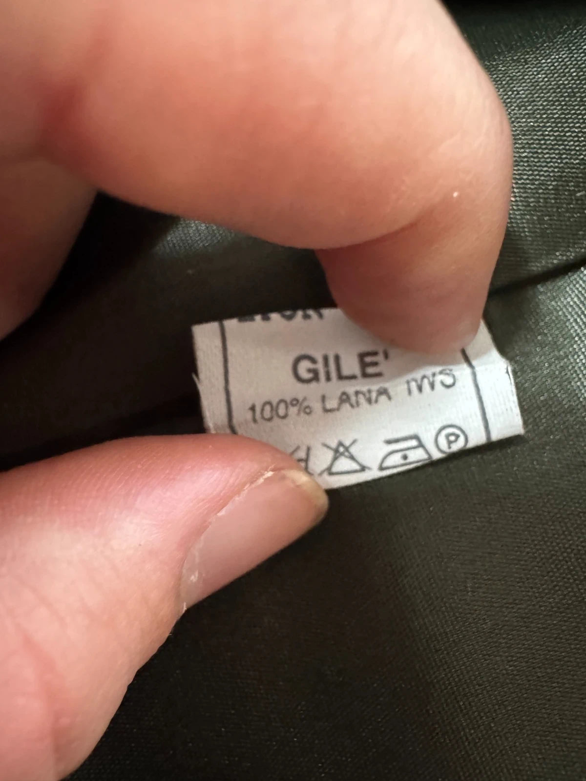 Gilet Uomo Cornero Pura Lana Vergine Verde Salvia Tg 50 Elegante Cerimonia (MP21)