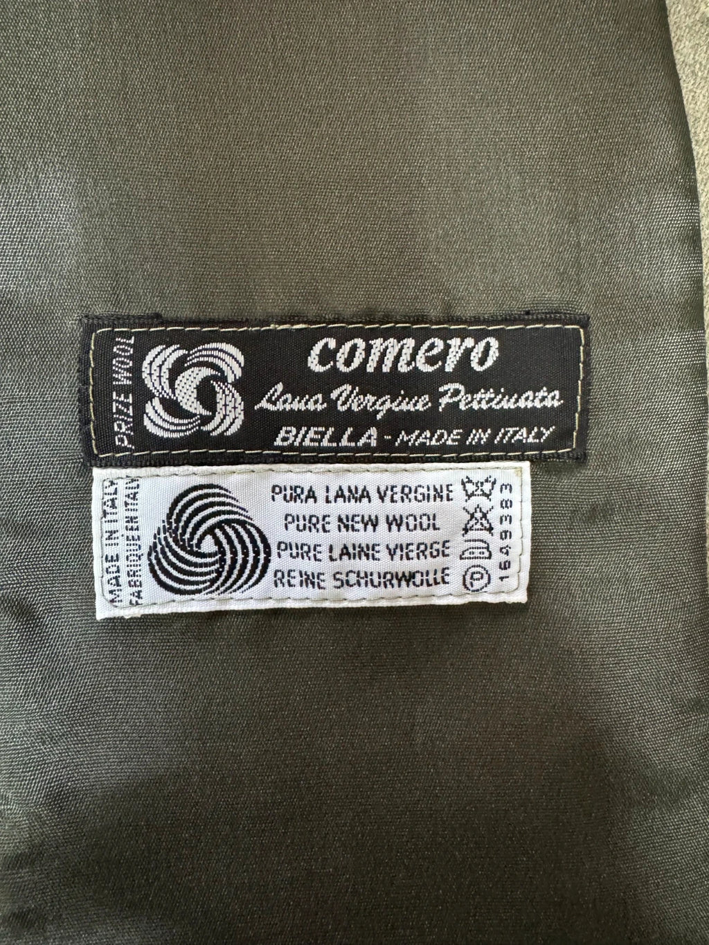 Gilet Uomo Cornero Pura Lana Vergine Verde Salvia Tg 50 Elegante Cerimonia (MP21)