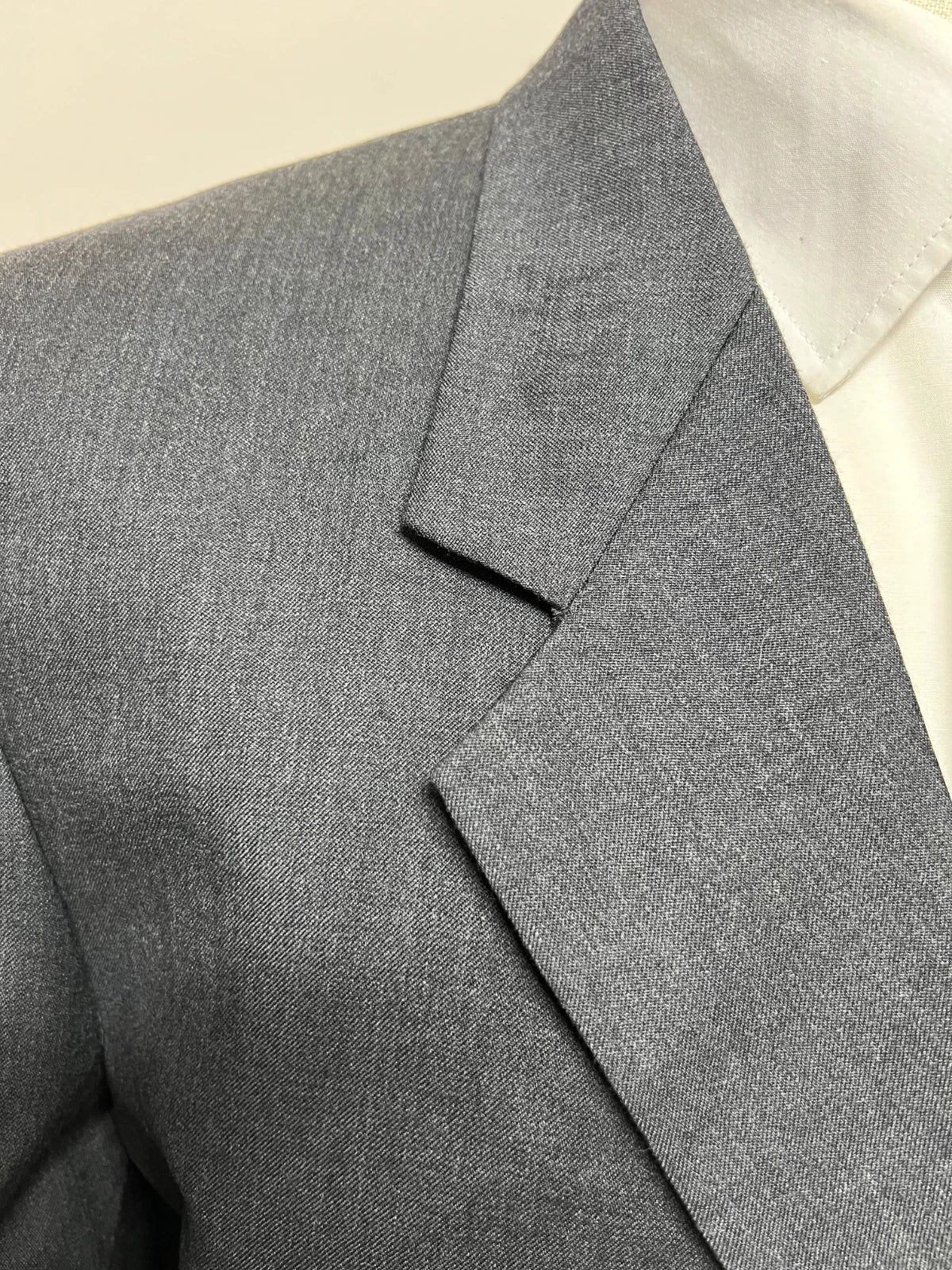 Abito Uomo Facis Pura Lana Vergine Grigio Antracite Taglia 60 (MA31)