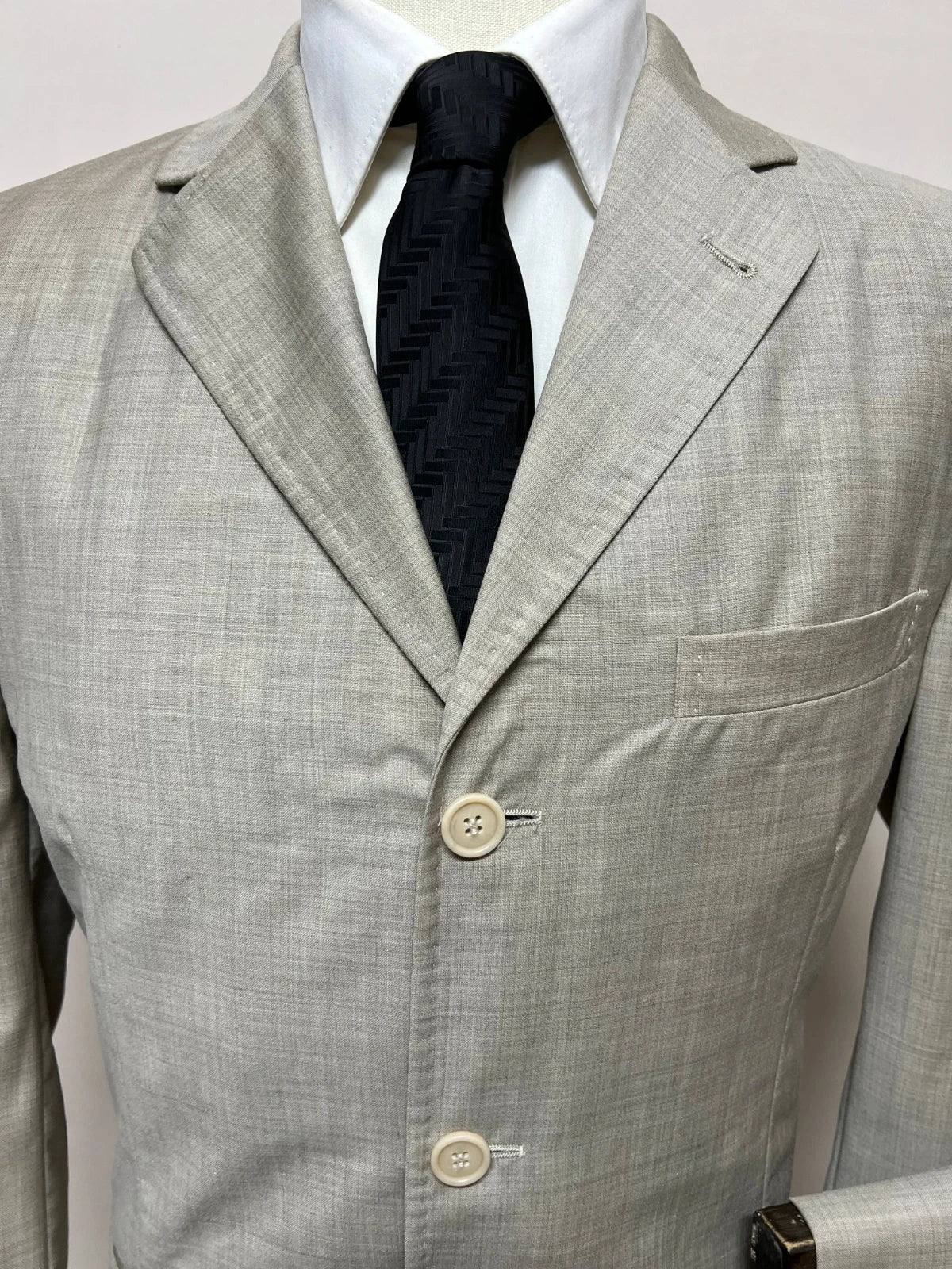 Abito Uomo Conbipel Studio Merino Extra Fine Wool Beige Taglia 48 (MA32)