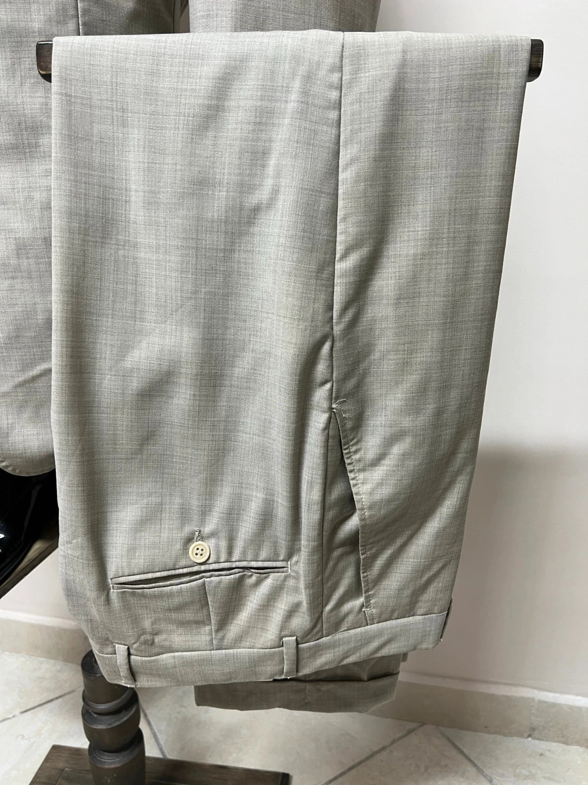 Abito Uomo Conbipel Studio Merino Extra Fine Wool Beige Taglia 48 (MA32)