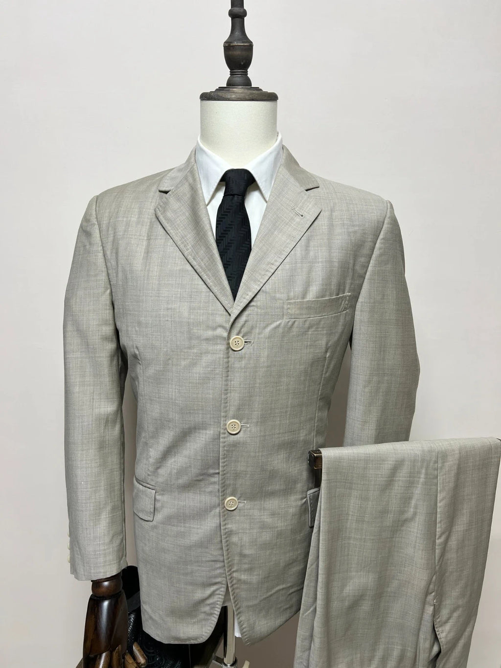 Abito Uomo Conbipel Studio Merino Extra Fine Wool Beige Taglia 48 (MA32)