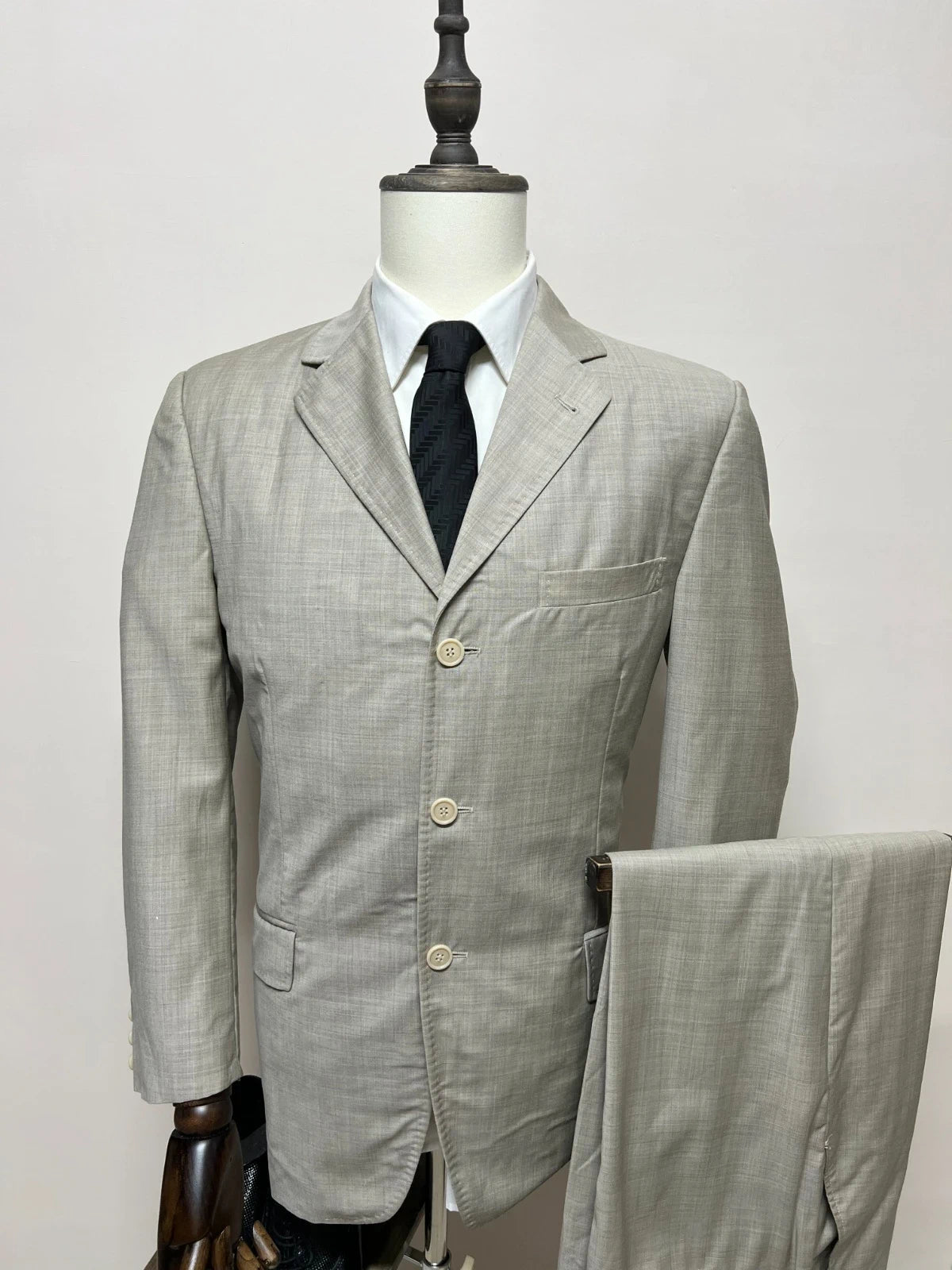 Abito Uomo Conbipel Studio Merino Extra Fine Wool Beige Taglia 48 (MA32)