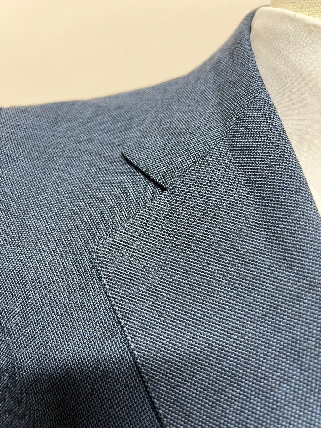 Abito Uomo Lebole Blu 100% Lana Vergine Made in Italy Taglia 46 (MA38)
