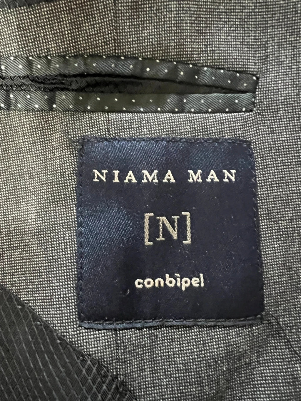 Abito Uomo Niama Man Conbipel Grigio Stretch Taglia 46 (MA39)
