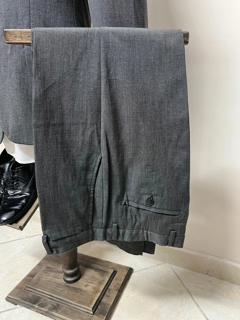 Abito Uomo Niama Man Conbipel Grigio Stretch Taglia 46 (MA39)