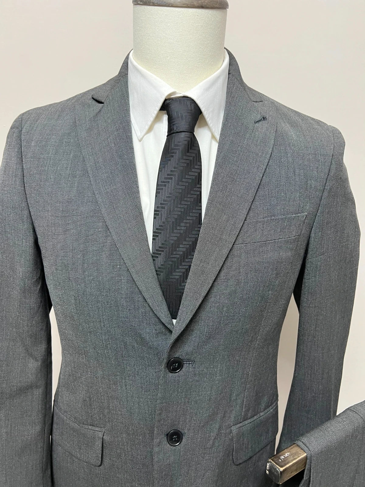 Abito Uomo Niama Man Conbipel Grigio Stretch Taglia 46 (MA39)