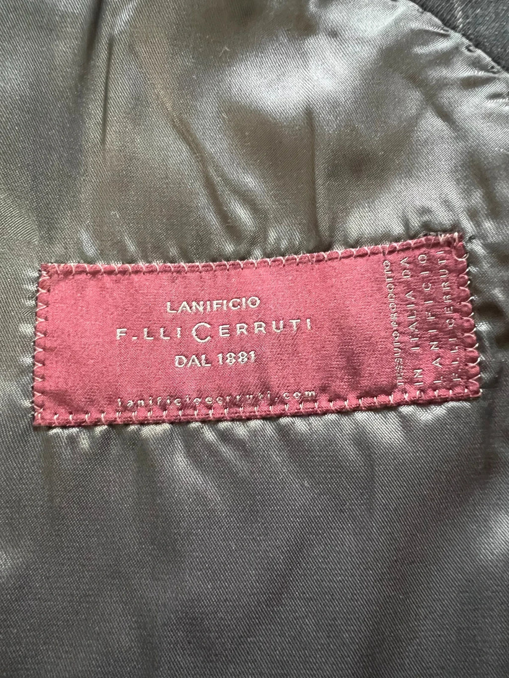 Abito Uomo Libero Milano Cerruti 100% Lana Vergine Gessato Taglia 46 (MA40)
