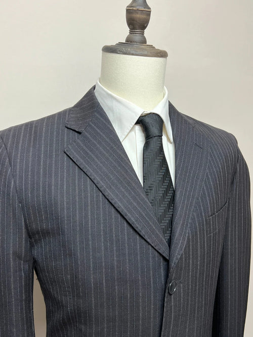 Abito Uomo Bernardi Collection Super 100’s Lana Gessato Taglia 48 (MA42)