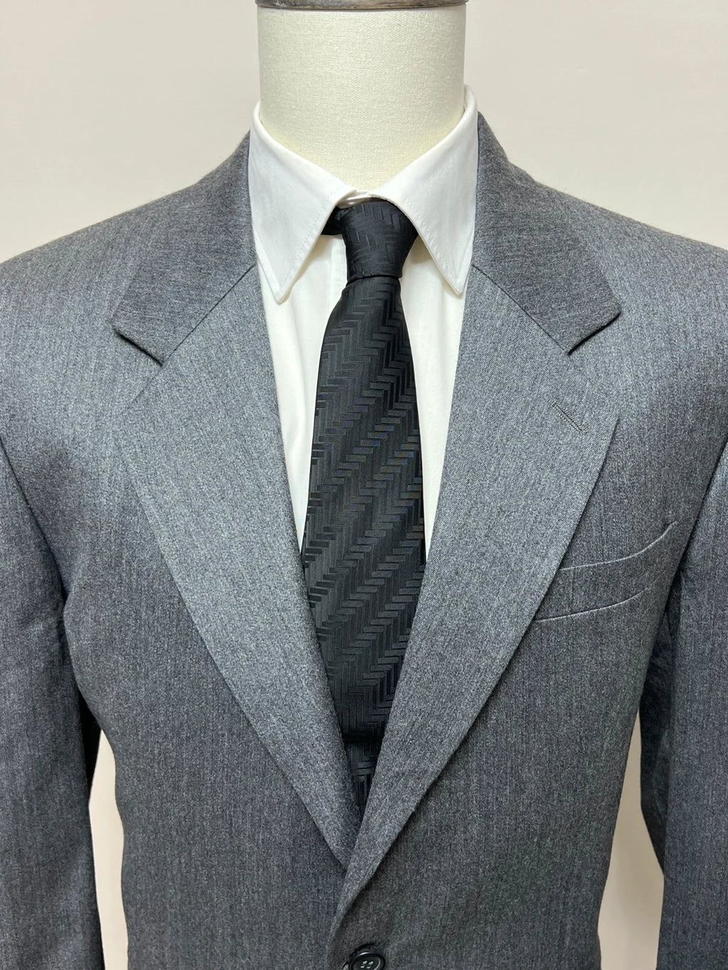 Abito Uomo Eton Blues 100% Lana Vergine Grigio Taglia 52 (MA43)