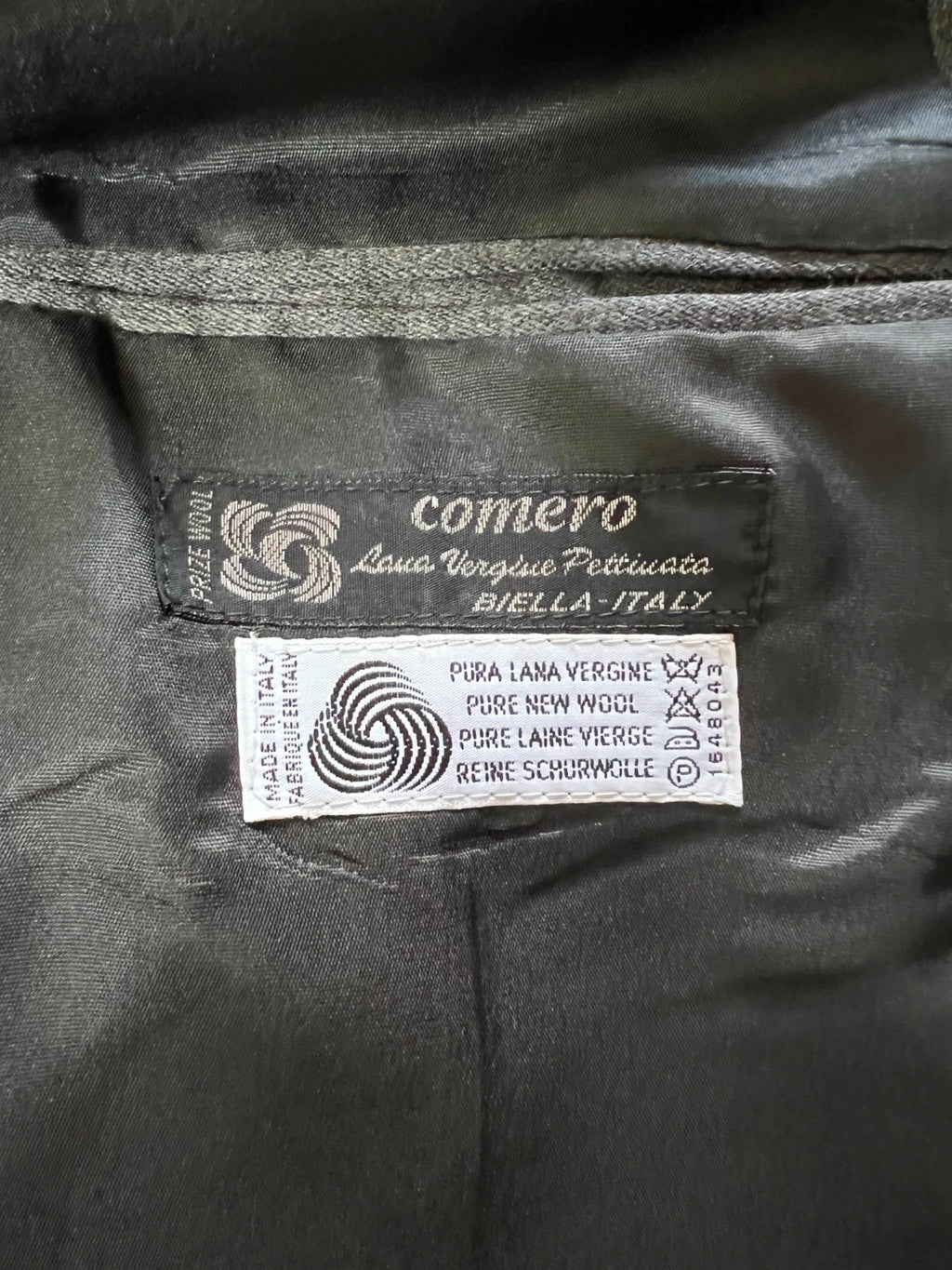 Abito Uomo Eton Blues 100% Lana Vergine Grigio Taglia 52 (MA43)