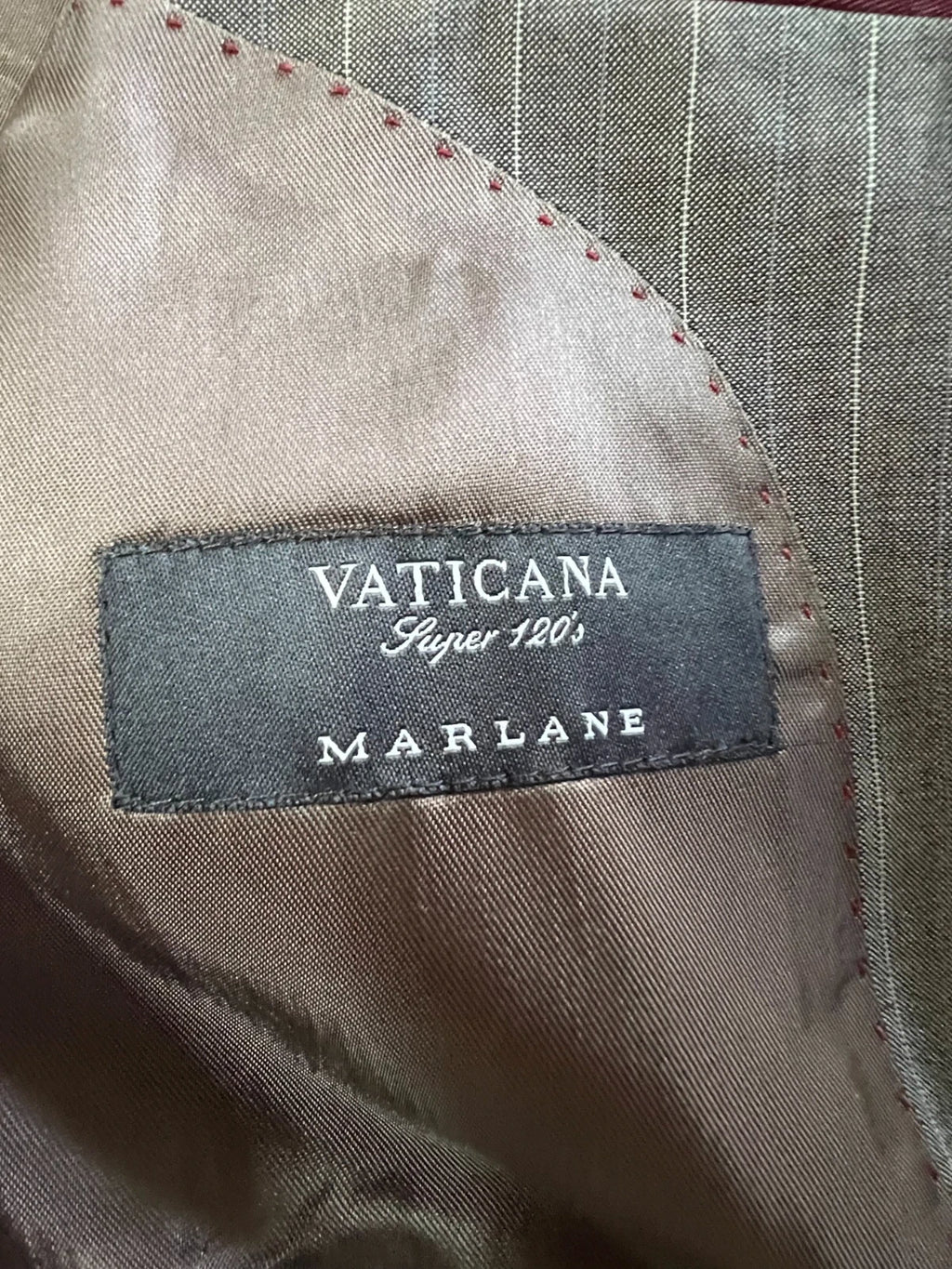 Abito Uomo Conbipel Vaticana Marlane Super 120's Grigio Gessato Taglia 56 (MA45)