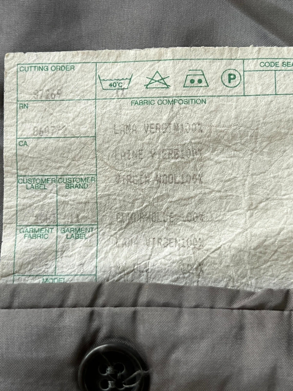 Abito Uomo Facis Lanificio di Tollegno Super 100's Grigio Taglia 56 (MA46)