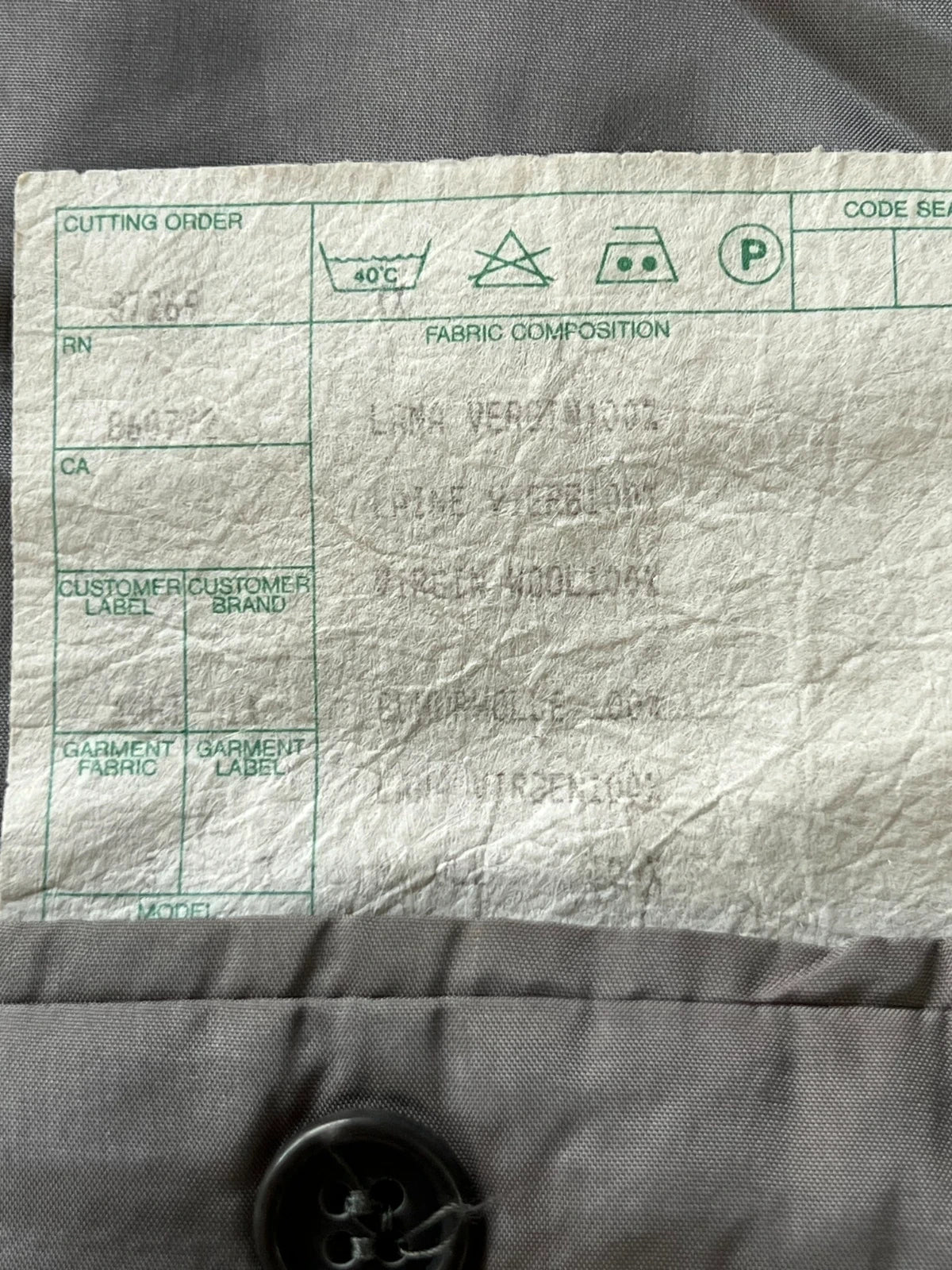 Abito Uomo Facis Lanificio di Tollegno Super 100's Grigio Taglia 56 (MA46)