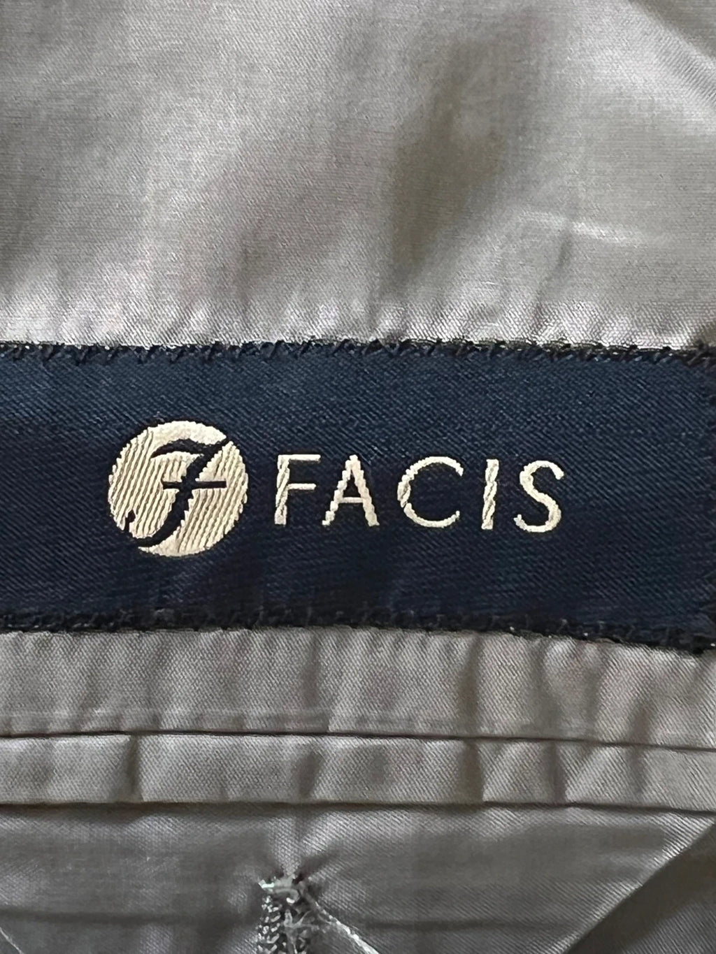 Abito Uomo Facis Lanificio di Tollegno Super 100's Grigio Taglia 56 (MA46)