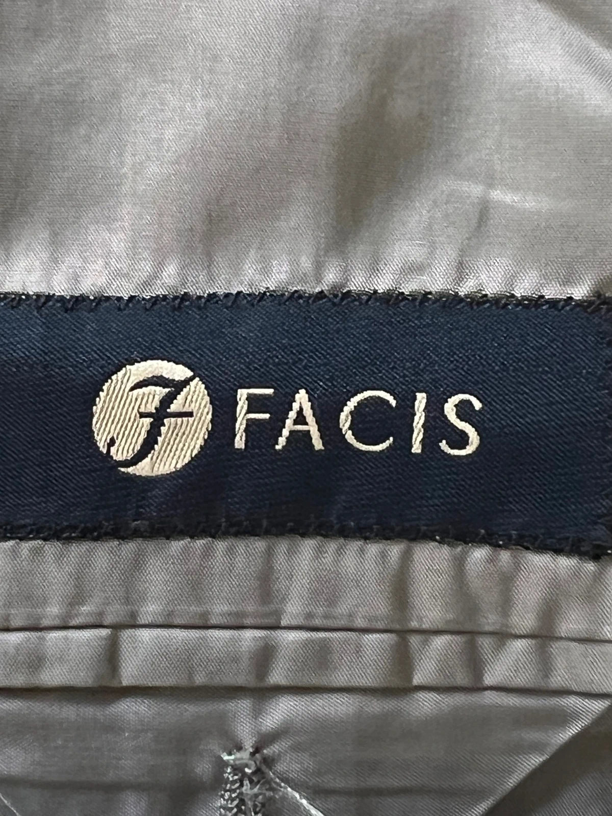 Abito Uomo Facis Lanificio di Tollegno Super 100's Grigio Taglia 56 (MA46)