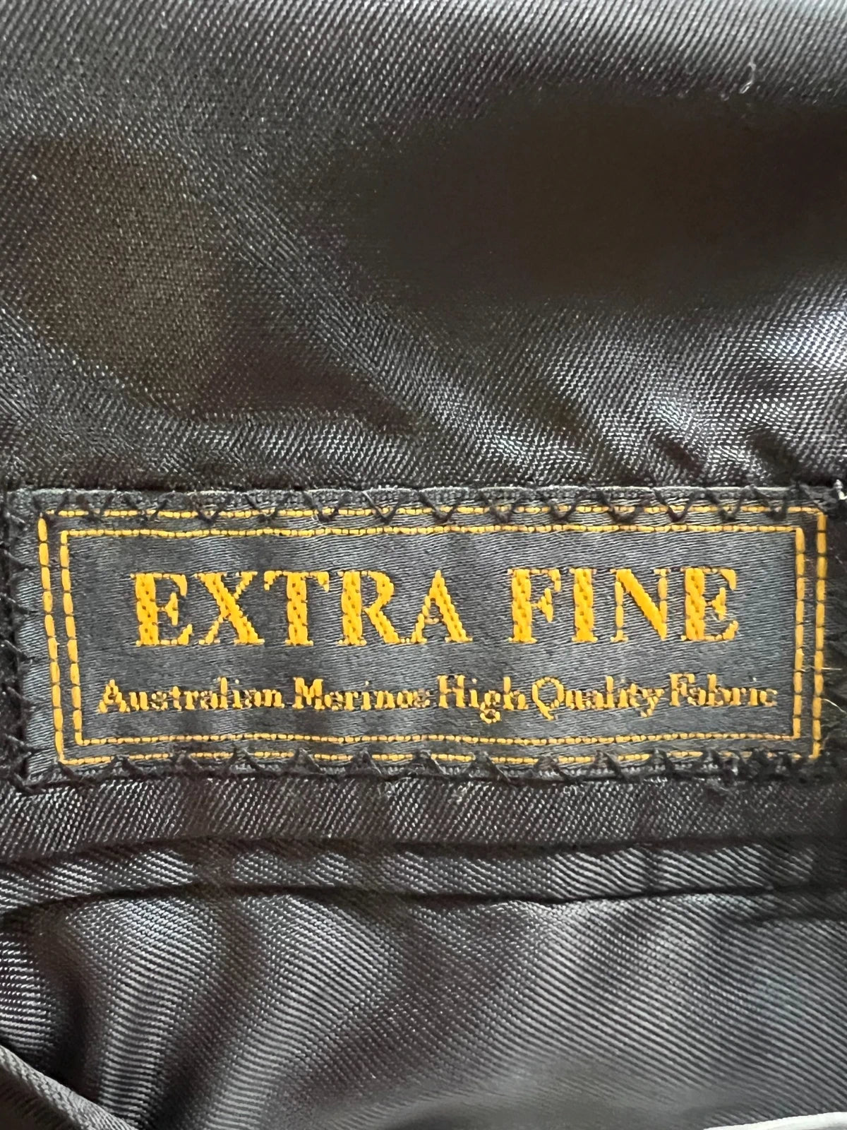 Abito Uomo Studio Milano Facis Extra Fine Lana Merino Gessato Nero Taglia 54 (MA47)