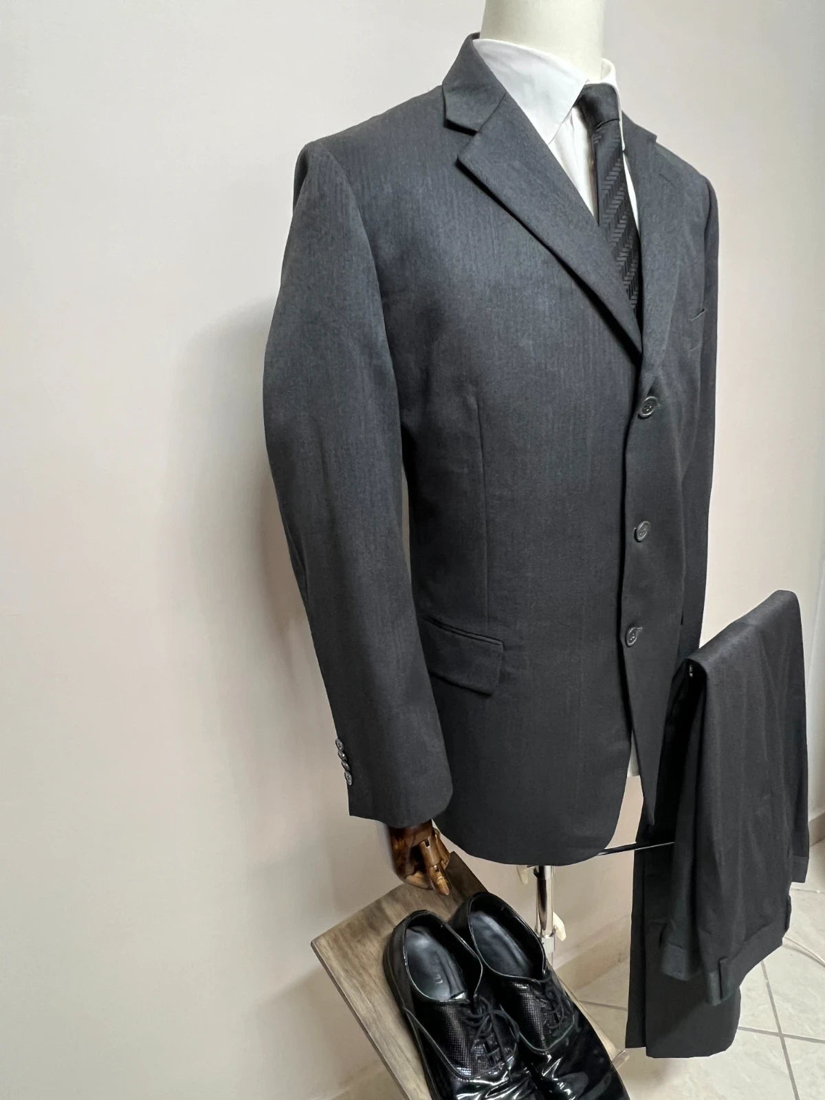 Abito Uomo Conbipel Niama Grigio Antracite Elegante Taglia 56