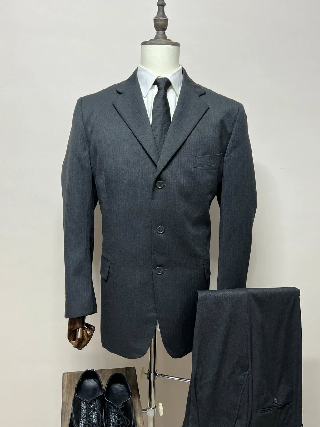 Abito Uomo Conbipel Niama Grigio Antracite Elegante Taglia 56