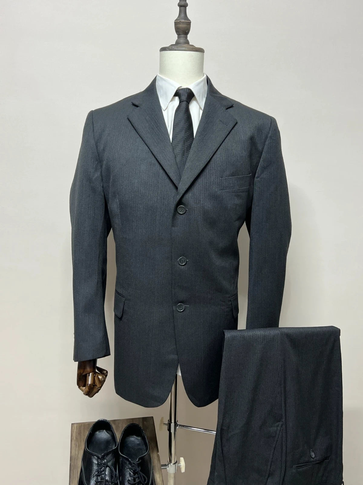 Abito Uomo Conbipel Niama Grigio Antracite Elegante Taglia 56