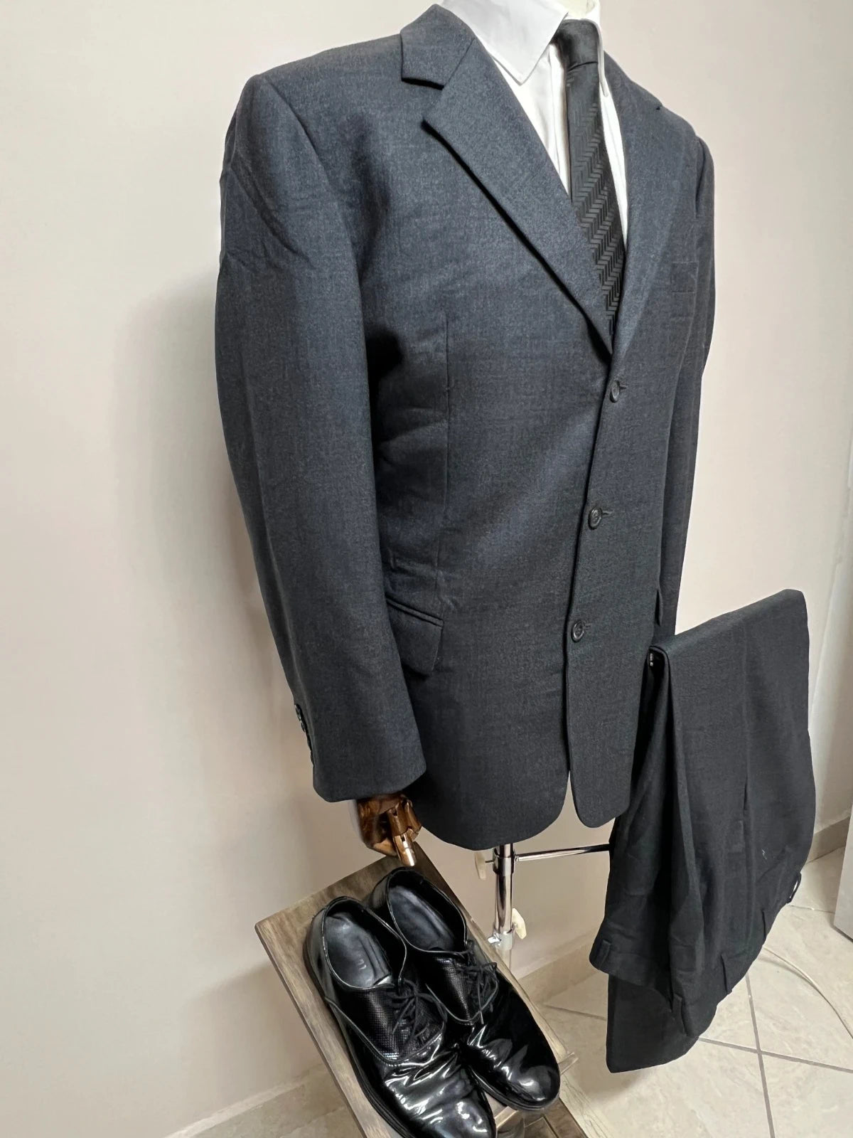 Abito Uomo Mr. Ramos Grigio Antracite Elegante Taglia 54 (MA49)